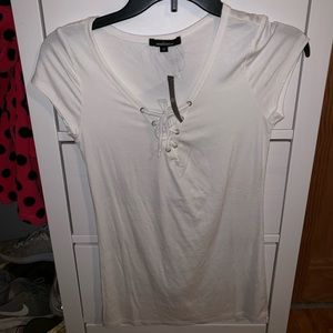 Forever 21 white shirt v neck
